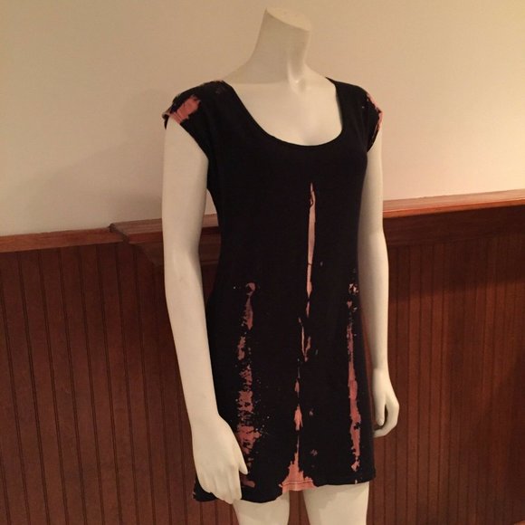 Mary Meyer Black and Tan Tie-Dye Dress - Size: XS - Picture 5 of 11